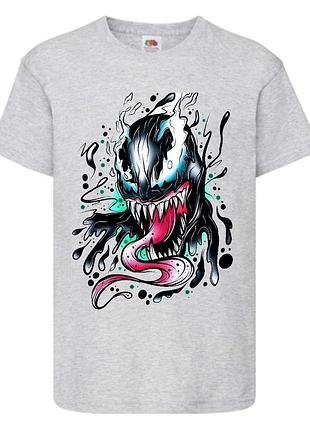 Футболка веном (venom-004) серая