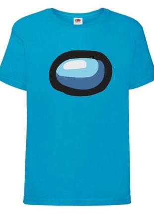 Футболка амонг ас (among us-04) голубая 116-128-140-152-164 размер