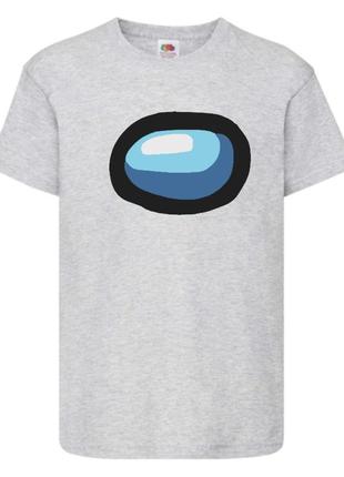 Футболка амонг ас (among us-04) серая 116-128-140-152-164 размер