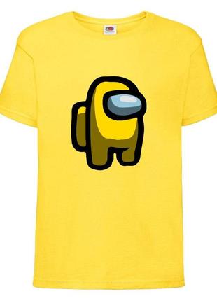 Футболка амонг ас (among us-05) желтая 116-128-140-152-164 размер