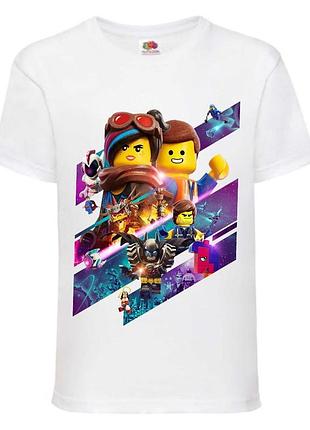 Футболка лего нинзяго лего муви лего лига справедливости (lego-04) белая 104-164 размер