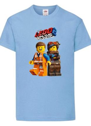 Футболка лего нинзяго лего муви (lego-06) светло голубая 104-116-128-140-152-164 размер