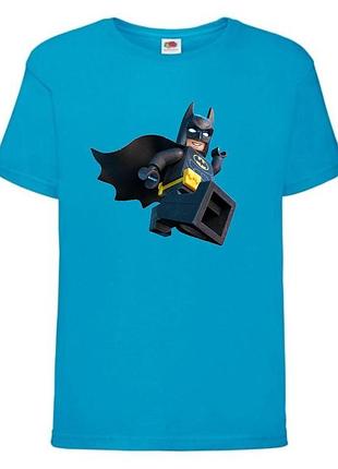 Футболка лего нинзяго лего муви лего бэтмен (lego-09) голубая 104-116-128-140-152-164 размер