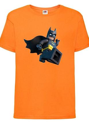 Футболка лего нинзяго лего муви лего бэтмен (lego-09) оранжевая 104-116-128-140-152-164 размер