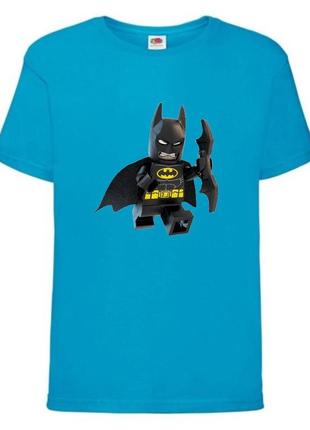 Футболка лего нинзяго лего муви лего бэтмен (lego-10) голубая 104-116-128-140-152-164 размер
