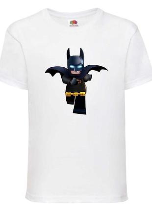 Футболка лего нинзяго лего муви лего бэтмен (lego-012) белая 104-116-128-140-152-164 размер