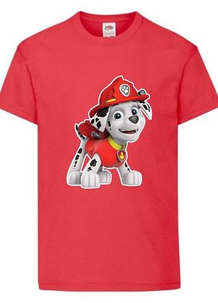 Футболка детская щенячий патруль (paw patrol-04) маршал