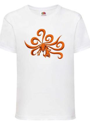 Футболка наруто (naruto - 0026) белая 104-116-128-140-152-164 размер