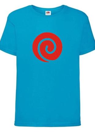 Футболка наруто (naruto - 0034) голубая 104-116-128-140-152-164 размер