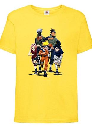 Футболка наруто (naruto - 0025) желтая 104-116-128-140-152-164 размер
