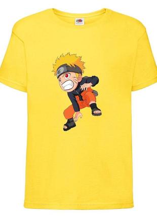 Футболка наруто (naruto - 0029) желтая 104-116-128-140-152-164 размер