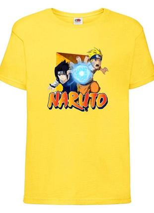 Футболка наруто (naruto - 0031) желтая 104-116-128-140-152-164 размер