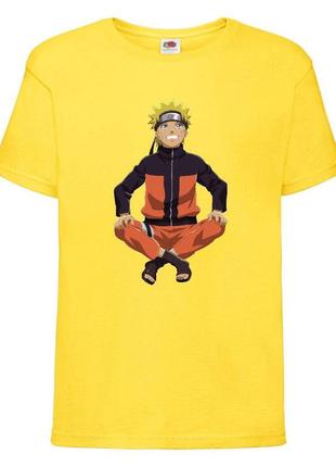 Футболка наруто (naruto - 0033) желтая 104-116-128-140-152-164 размер