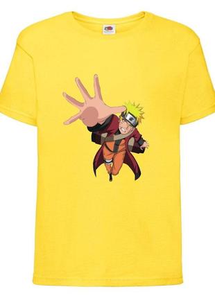 Футболка наруто (naruto - 0036) желтая 104-116-128-140-152-164 размер