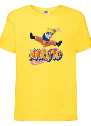 Футболка наруто (naruto - 0037) желтая 104-116-128-140-152-164 размер