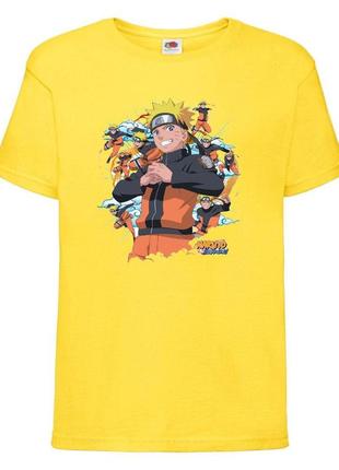 Футболка наруто (naruto - 0055) желтая 104-116-128-140-152-164 размер