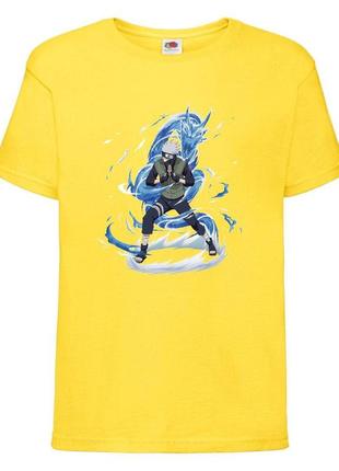 Футболка наруто (naruto - 0057) желтая 104-116-128-140-152-164 размер