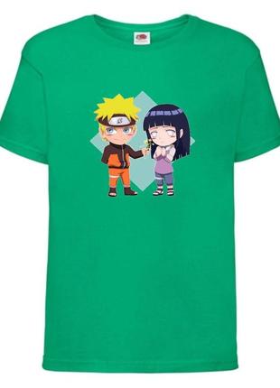 Футболка наруто (naruto - 0061) зеленая 104-116-128-140-152-164 размер