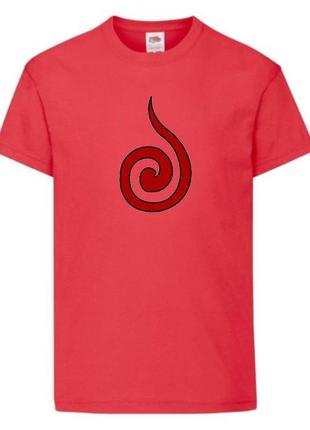 Футболка наруто (naruto - 0038) красная 104-116-128-140-152-164 размер