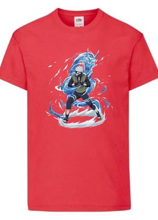 Футболка наруто (naruto - 0057) красная 104-116-128-140-152-164 размер
