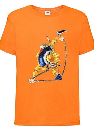 Футболка наруто (naruto - 006) оранжевая 104-116-128-140-152-164 размер