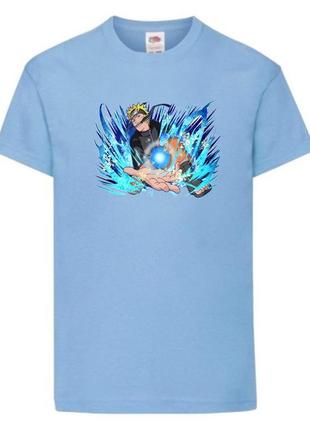 Футболка наруто (naruto - 0012) светло голубой104-116-128-140-152-164 размер