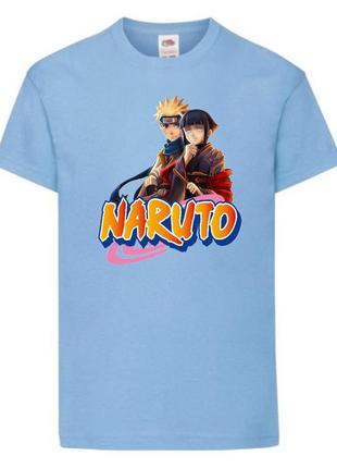 Футболка наруто (naruto - 0043) светло голубой104-116-128-140-152-164 размер