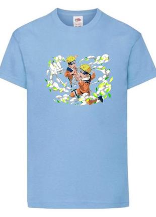 Футболка наруто (naruto - 0056) светло голубой104-116-128-140-152-164 размер