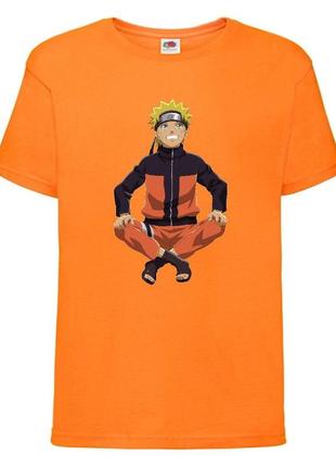 Футболка наруто (naruto - 0033) оранжевая 104-116-128-140-152-164 размер