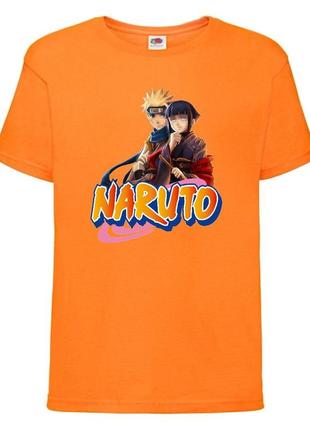 Футболка наруто (naruto - 0043) оранжевая 104-116-128-140-152-164 размер