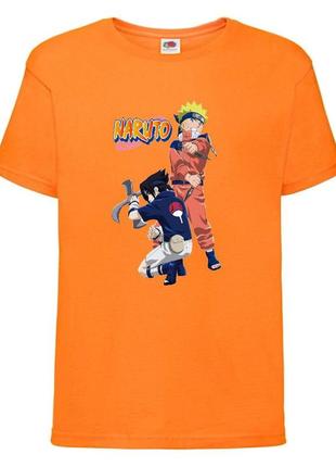Футболка наруто (naruto - 0050) оранжевая 104-116-128-140-152-164 размер