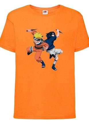 Футболка наруто (naruto - 0052) оранжевая 104-116-128-140-152-164 размер