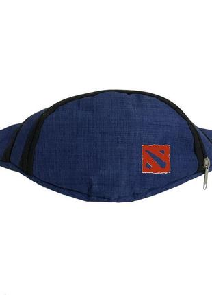 Сумка бананка дота 2 003 dota 2 на пояс cappuccino dot 003 blue синий