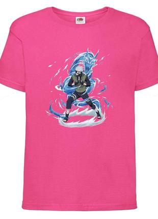 Футболка наруто (naruto - 0057) розовая 104-116-128-140-152-164 размер