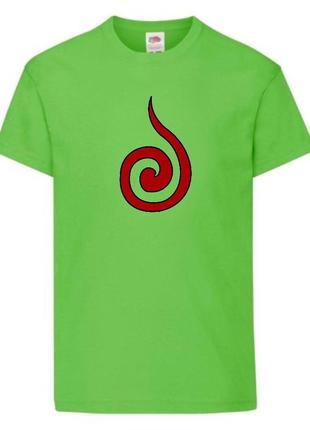 Футболка наруто (naruto - 0038) салатовая 104-116-128-140-152-164 размер
