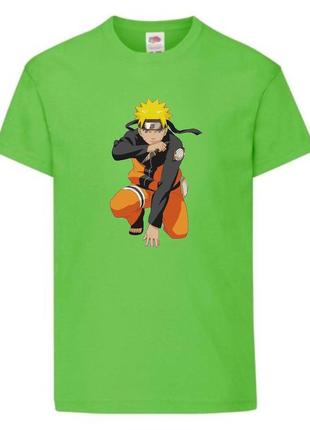 Футболка наруто (naruto - 0045) салатовая 104-116-128-140-152-164 размер