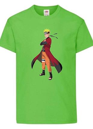 Футболка наруто (naruto - 0046) салатовая 104-116-128-140-152-164 размер
