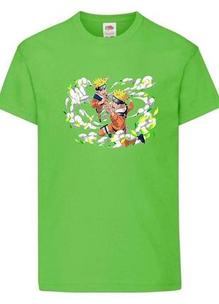 Футболка наруто (naruto - 0056) салатовая 104-116-128-140-152-164 размер