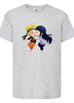 Футболка наруто (naruto - 0059) серая 104-116-128-140-152-164 размер