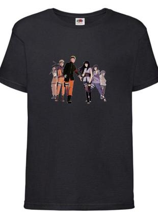 Футболка наруто (naruto - 0021) черная 104-116-128-140-152-164 размер