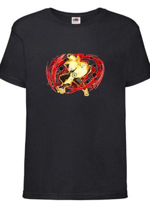 Футболка наруто (naruto - 0022) черная 104-116-128-140-152-164 размер