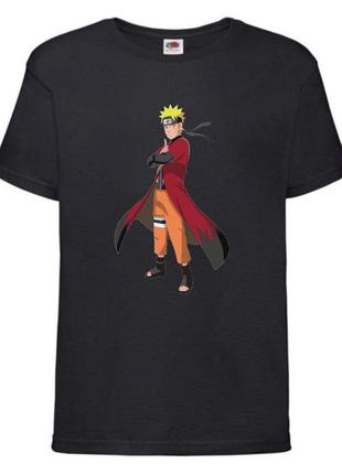 Футболка наруто (naruto - 0046) черная 104-116-128-140-152-164 размер