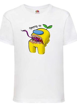 Футболка амонг ас (among us-0011) белая 116-128-140-152-164 размер