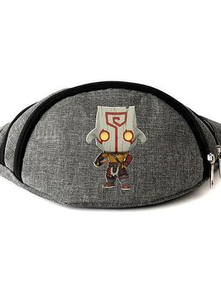 Сумка бананка дота 2 001 dota 2 на пояс cappuccino dot 001 grey серый