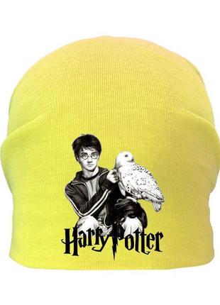 Шапка гаррі поттер демісезонна жовта (дп-001) 50-52, 54-56 см