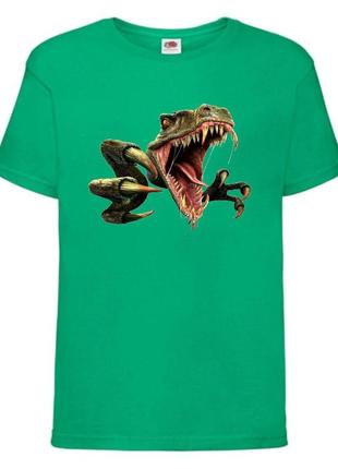Футболка jurasic_park_0011 зеленная 98-104-116-128-140-152-164