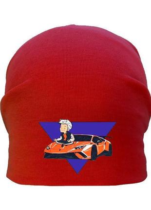 Шапка детская влад а4 бумага красная (а4-001) 50-52 см, 54-56 см
