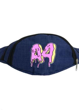 Сумка бананка на пояс влад - а4 - бумага (a4bumaga-010) cappuccino toys синий