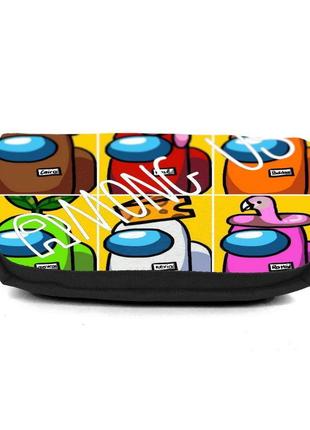 Школьный пенал амонг ас органайзер универсальный (аmong us - 0010) черный