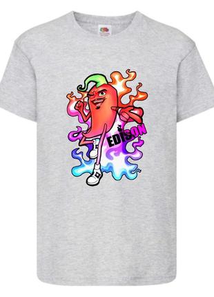 Футболка эдисон перец (ed-02) серая 104-116-128-140-152-164